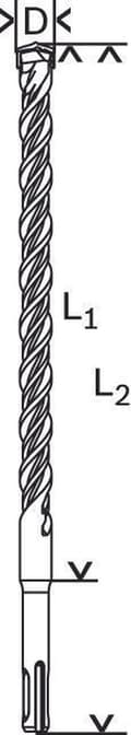 Miniatyrbillede 2 af 3: Bosch - Slagboremaskiner SDS-plus-5 5 x 250 x 315 mm