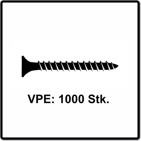 Fischer Power-Fast II 670158 spånpladeskruer 4 mm 45 mm T-profil stål galvaniseret 1000 stk (670 stk.