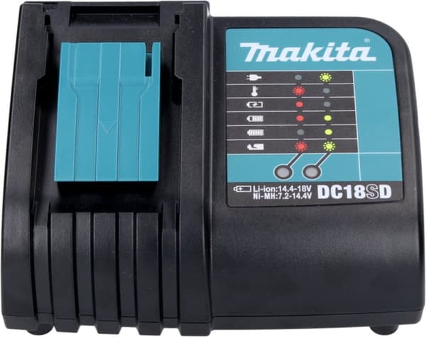 Makita DC18SD 14,4V - 18V Li-Ion batterioplader med passiv køling