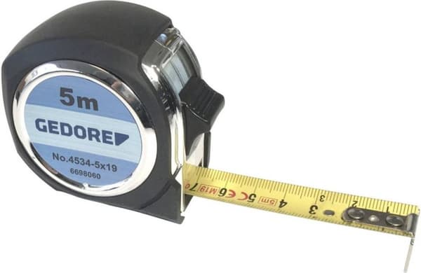 Gedore 4534 Måttband med låsknapp - 5 m