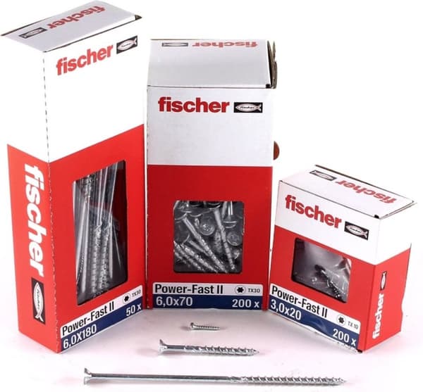 Fischer 670484, Skruv, Trä, Allmänt, Pozidriv, TX30, ETA-19/0175, ETA-19/0175