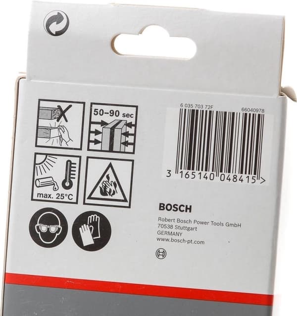 Bosch limpatroner gul - diameter 11 mm - længde 200 mm - 25 stk.