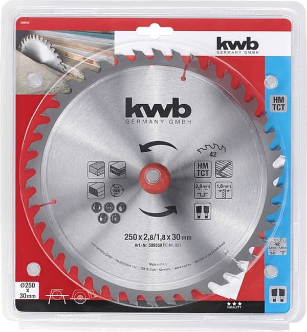 kwb 589359 rundsavklinge 250 x 30 mm 1 stk (589359)