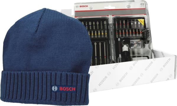Bosch tilbehør 0615997658 bit sæt 43-delt, Phillips Phillips, Pozidriv Phillips, slot, T-profil
