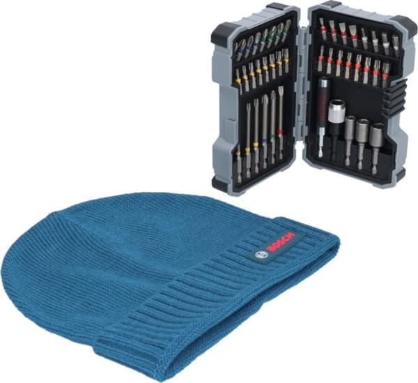 Bosch tilbehør 0615997658 bit sæt 43-delt, Phillips Phillips, Pozidriv Phillips, slot, T-profil