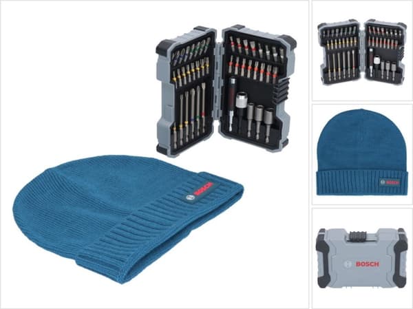 Bosch tilbehør 0615997658 bit sæt 43-delt, Phillips Phillips, Pozidriv Phillips, slot, T-profil