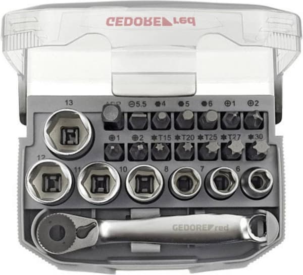 Gedore RED R49005023 3300026 Topnøgle bit indsats 23 stk.