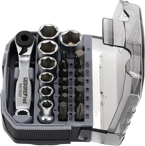 Gedore RED R49005023 3300026 Topnøgle bit indsats 23 stk.