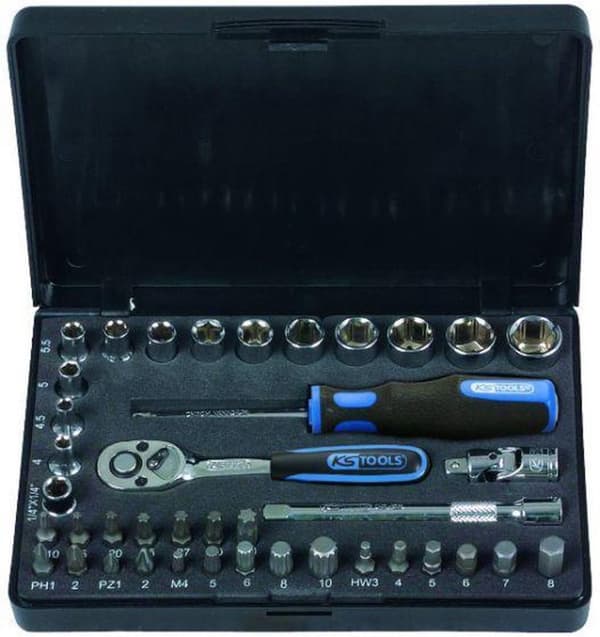 KS Tools 918.0640 1/4" CHROMEplus Topnøglesæt, 40 stk.