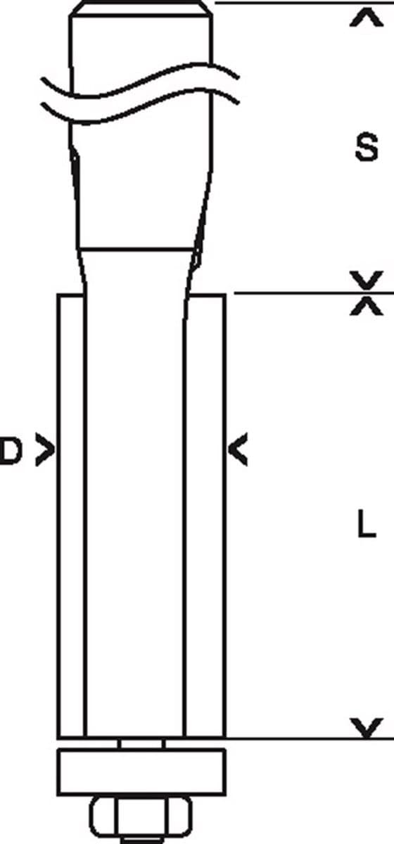 Bosch planfræser Expert til træ, 8 mm, D1 12,7 mm, L 25,4 mm, G 71,5 mm (2608629381)