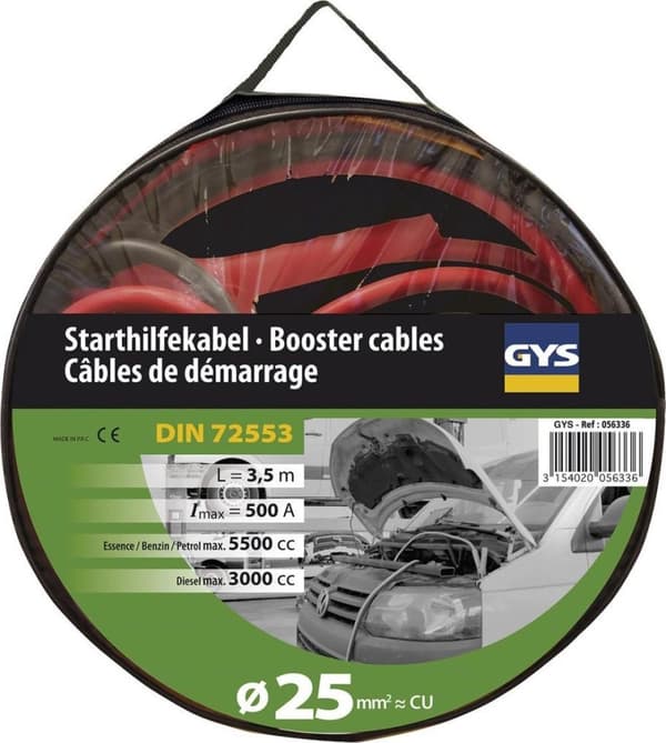 Gys startkabel - 500 Ah - 3,5 m