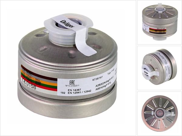 Dräger 1140 A2 B2 E2 K2 Hg P3RD kombinationsfilter