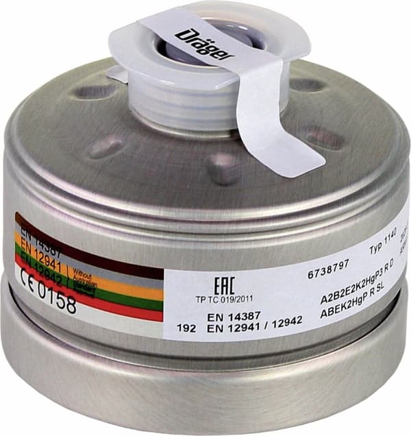 Dräger 1140 A2 B2 E2 K2 Hg P3RD kombinationsfilter