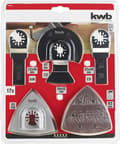 Miniatyrbild 4 av 6: KWB såg- och slipbladssats för multiverktyg - 17 delar - 708900