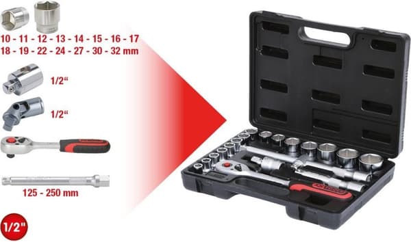 KS Tools 911.0620 911.0620 Topnøglesæt 20 dele