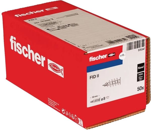 Fischer FID II isoleringsmateriale dyvel 50 mm 570347 50 stk.