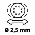 Miniatyrbillede 6 af 10: Einhell TC-RS 425 E 4462005 excentersliber med tilbehør 425 W Ø 125 mm (4462005)