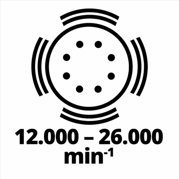 Einhell TC-RS 425 E 4462005 excentersliber med tilbehør 425 W Ø 125 mm (4462005)