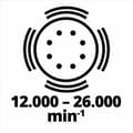 Miniatyrbillede 9 af 10: Einhell TC-RS 425 E 4462005 excentersliber med tilbehør 425 W Ø 125 mm (4462005)