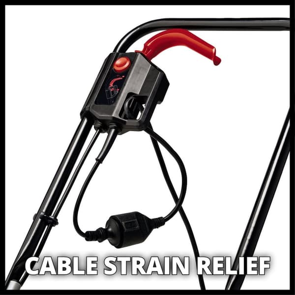 Einhell GC-EM 1000/32 elektrisk plæneklipper, justerbart håndtag, med klippehøjdejustering, 1000
