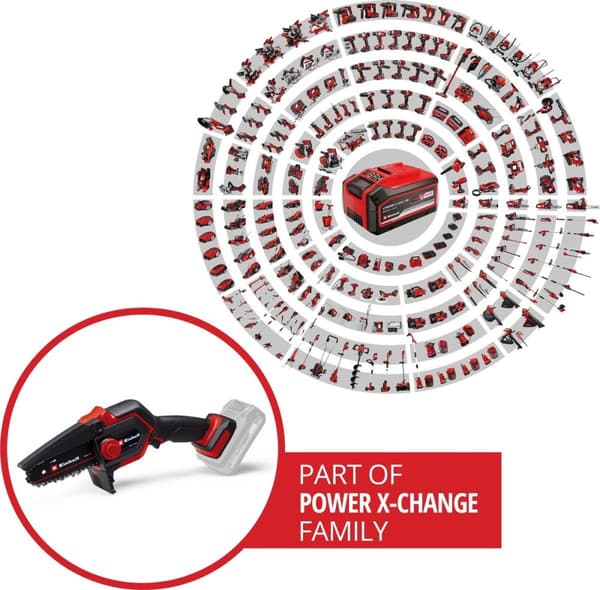 Einhell 4600040 batteri motorsav GE-PS 18/15 Li BL-Solo Power X-Change 18 V Li-Ion (4600040)