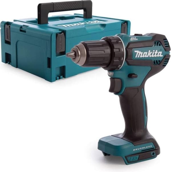 Makita DDF485ZJ 18V Li-Ion batteridrevet bore-/skruetrækkerhus i Mbox - børsteløs