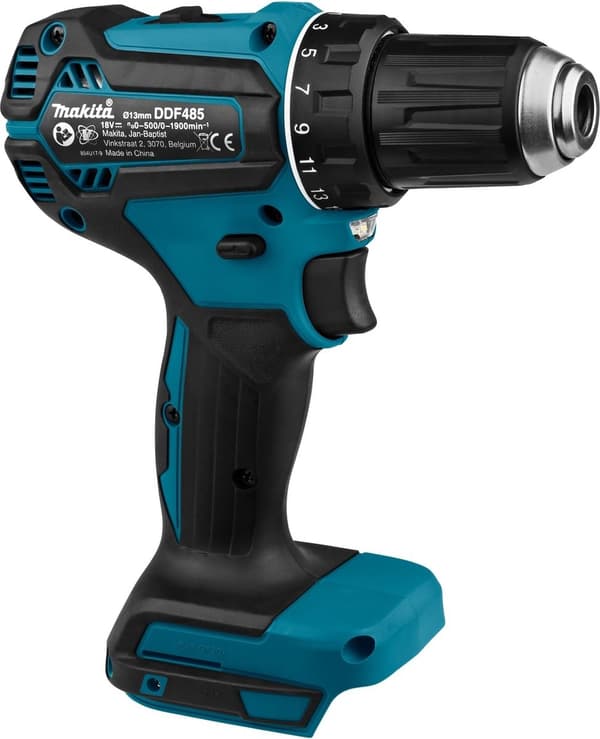 Makita DDF485ZJ 18V Li-Ion batteridrevet bore-/skruetrækkerhus i Mbox - børsteløs