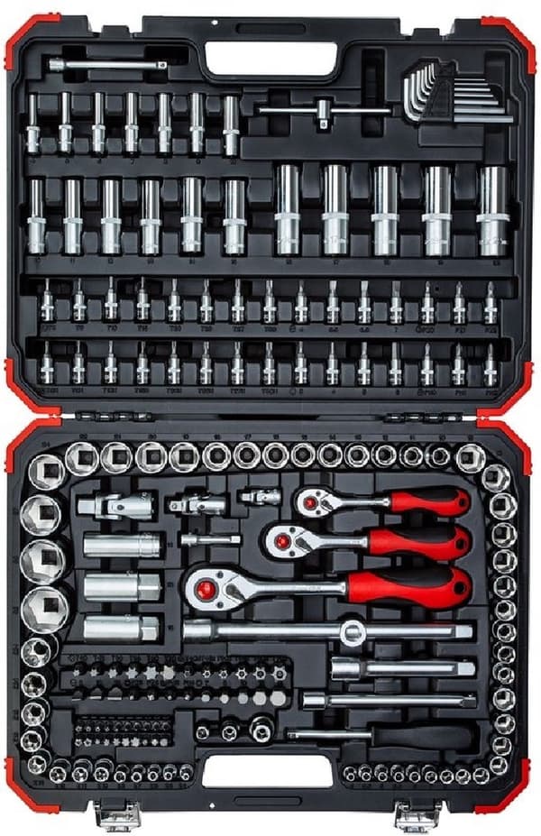 Gedore RED R45603172 3300058 Hylsnyckelsats 1/4, 3/8, 1/2 172 stycken