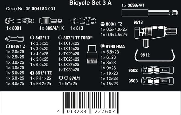 Wera 05004183001 bitset 40-delar