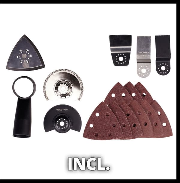 Einhell TE-MG 350 EQ 4465155 multifunktionsverktyg med tillbehör, inklusive fodral 350 W (44