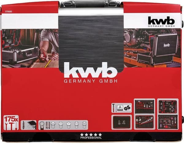 kwb 370680 udstyret med værktøjskasse (370680)