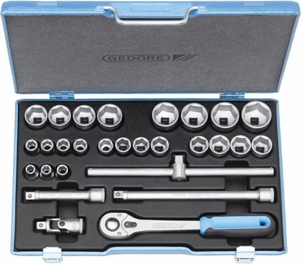 Gedore 19 VMU-10 2682869 Topnøglesæt Metrisk 1/2 (12,5 mm) 28 stk.