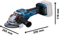 Miniatyrbillede 5 af 7: Bosch Professional GWS 18V-15 PSC vinkelsliber - BITURBO - Uden 18V batteri og oplader