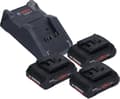 Miniatyrbillede 4 af 6: Bosch akku boremaskine GSR 18V-45 Professional 18Volt blå/sort 3x Li-Ion batteri (0615A5002N)