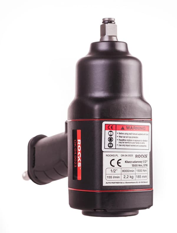 ROOKS PNEUMATISK SLAGSNØGLE 1/2" 1500Nm