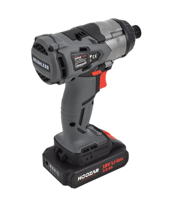 HOOZAR Børsteløs skruetrækker 18V 2x2,0Ah 280 Nm ID10BL