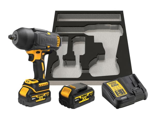 DEWALT SLAGNYCKEL 1/2" 18V 1355Nm 2x5,0Ah MED INSTALLATION FÖR VAGN DCF900P2G