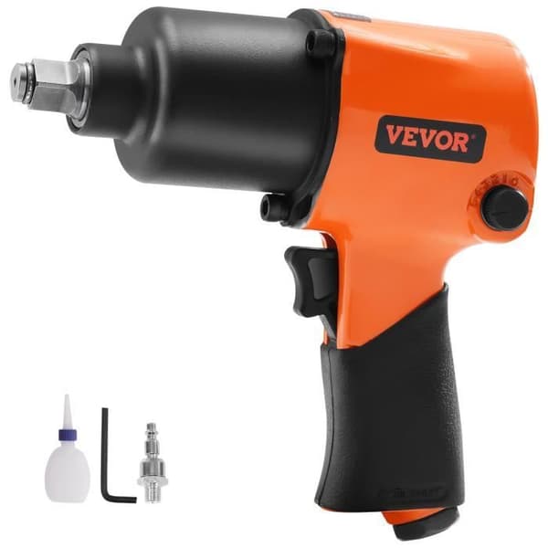 VEVOR pneumatisk slagnyckel 1/2" fyrkantsdrift 1193 Nm 6,2-8,3 bar
