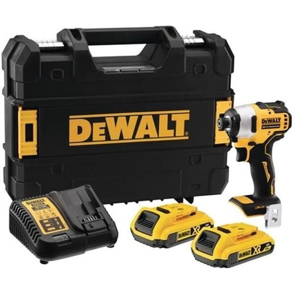 DEWALT DCF809D2T 18V 2Ah - 1/4" sladdlös slagnyckel - borstlös (kolfri) med TSTAK-fodral