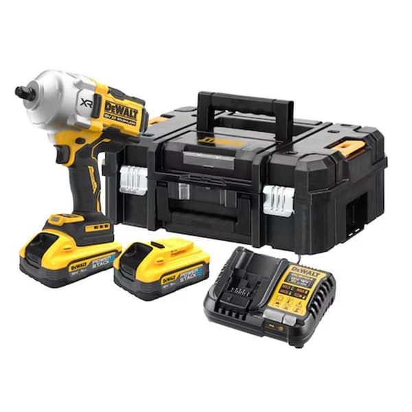 Batteridriven slagmutternyckel ½” 1632 Nm 18V DEWALT DCF961H2T-QW Borstlös med låda och 2 batterier 5,0 Ah POWERSTACK