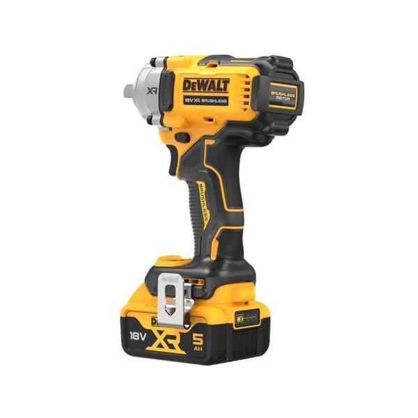 Kompakt 1/2" slagskruvdragare XR 18V borstlös - DEWALT - med 2 stycken 18V 5.0Ah batterier - laddare - förvaringslåda - DCF892P2T-QW