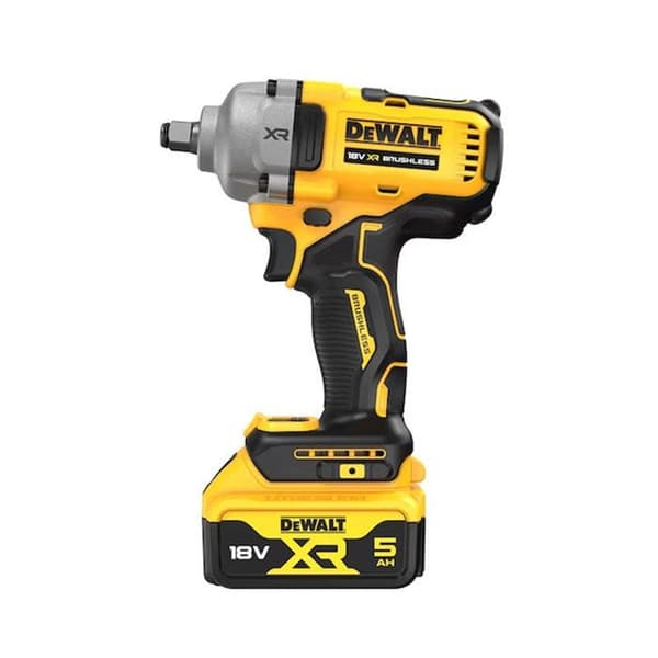 Kompakt sladdlös 1/2" slagdragare XR 18V 5.0Ah li-ion borstlös DEWALT Säkerhetsring - DCF891P2T-QW