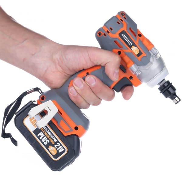 Rosfix Orange Doberman 21V OD21V Akku slagnøgle + tilbehør + 2x 4Ah batteri