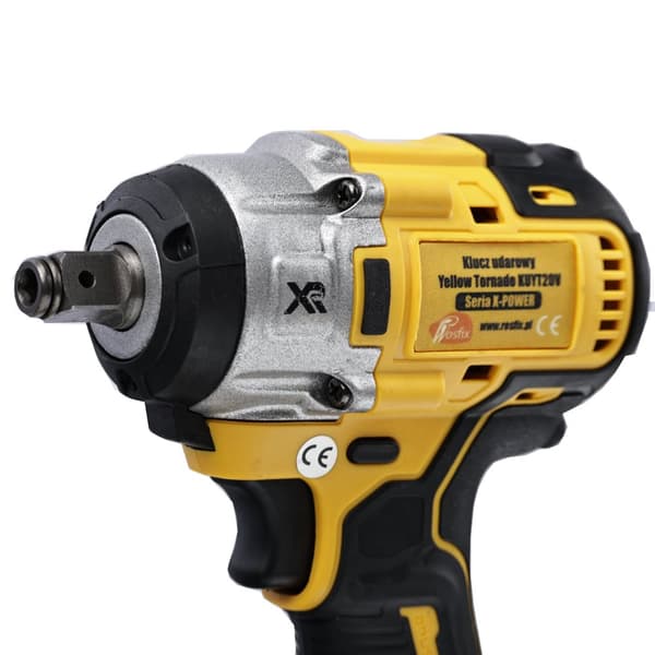 Elværktøjssæt Yellow Tornado KUYT20V slagnøgle + Yellow Storm SYS20V vinkelsliber, X-POWER-serien