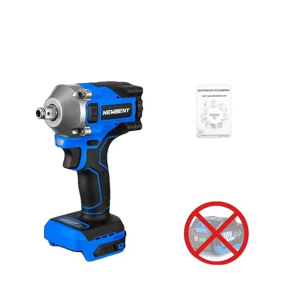 Sähkökäyttöinen iskukulmahiomakone, 1000N.m vääntö, 6000rpm nopeus,0 Akku-Sarja A