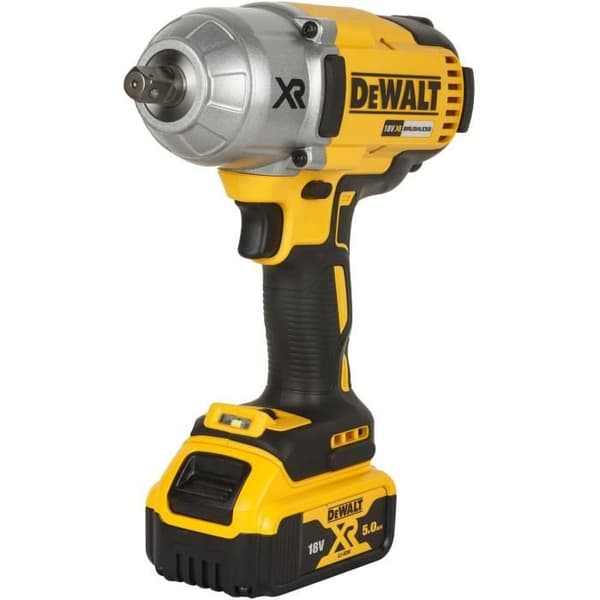 DEWALT XR Slagnyckel 18V 5Ah Li-Ion 3 hastigheter levereras med 2 batterier i TSTAK-låda, klämbar och stapelbar