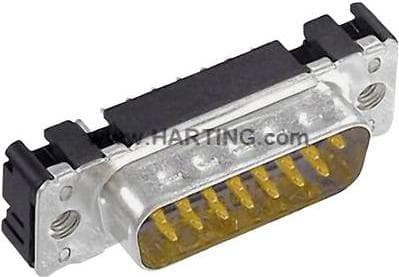 Harting 09 65 261 6712 - D-Sub 2 - Sort - Metallisk - Polybutylenterephthalat (PBT) - Stahl - Termoplast Harz - Kupferlegierung - 10 mO - 1000 V (09 6