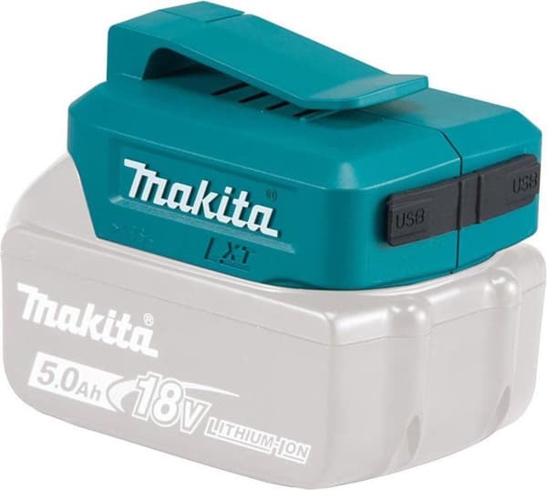 Makita DECADP05 14.4V / 18V Li-Ion akku USB-sovitin