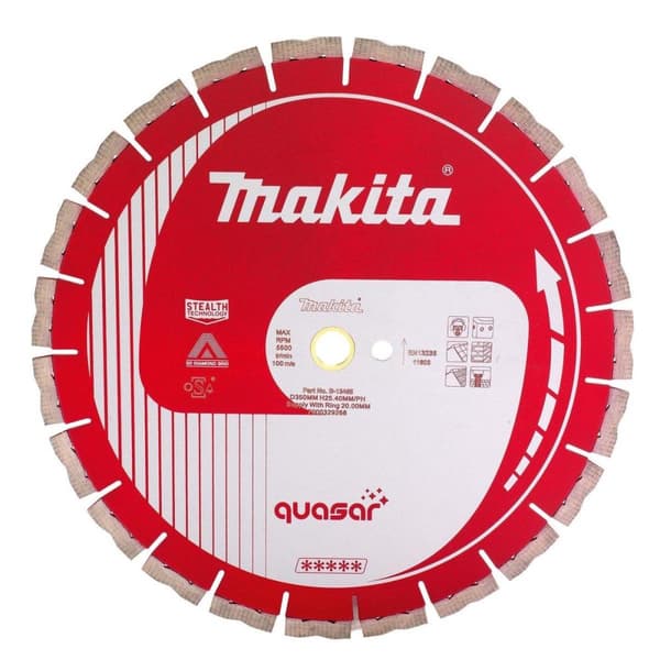Makita B-13465 Diamantskive 350x25,4x3,0mm rød