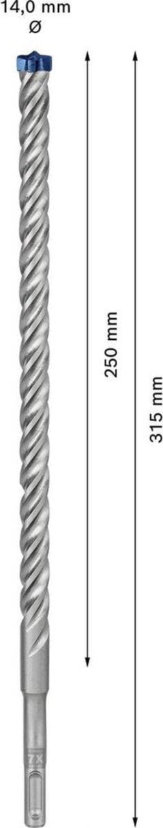 Bosch 2608900122 EKSPERT Slagboremaskine SDS plus-7X 14x250x315mm